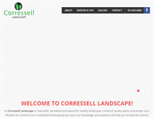 Tablet Screenshot of corressell-landscape.com